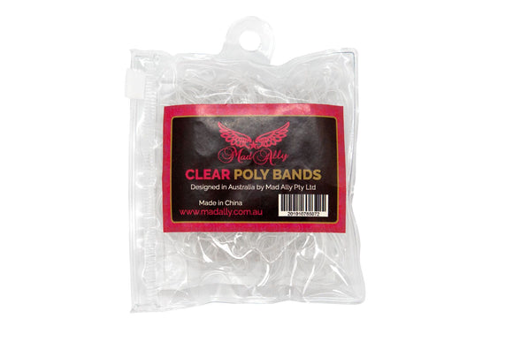 Clear Poly Hair Elastics