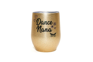 Stemless Glitter Cup - Dance Nana