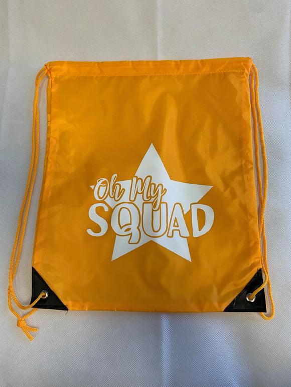 Orange Drawstring Bag - Oh My Squad